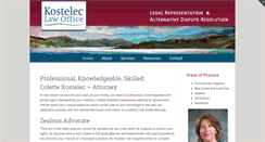 Desktop Screenshot of kostelec-law.com